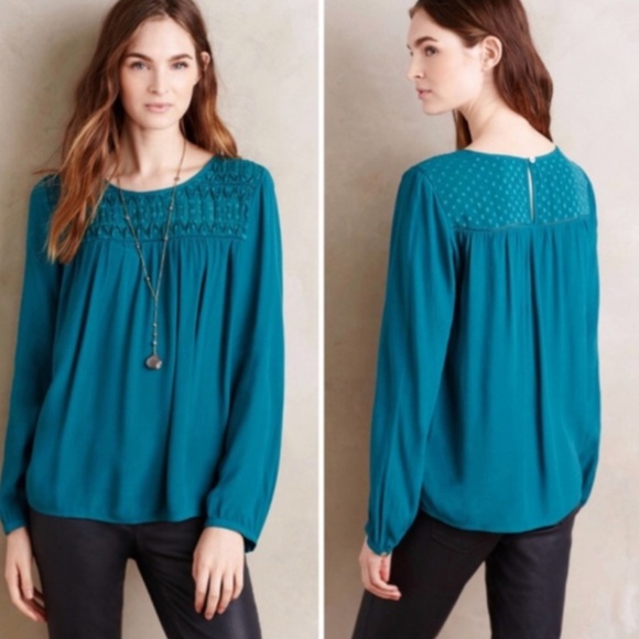 Anthropologie Tops - Anthro Meadow Rue Vivie Blouse, Sz S